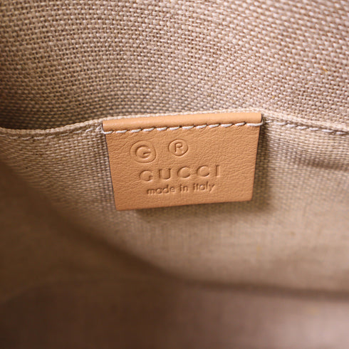 GUCCI GG GHW Mini Dome 2 Way Shoulder Bag Handbag 449654 Calfskin Leather Brown