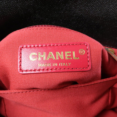 CHANEL CC GHW Chain 2 Way Bag AS2711 Calfskin Leather Black