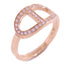 HERMES Chaine D Ancre Contour Diamond Ring #53 US#6.25 18K Rose Gold