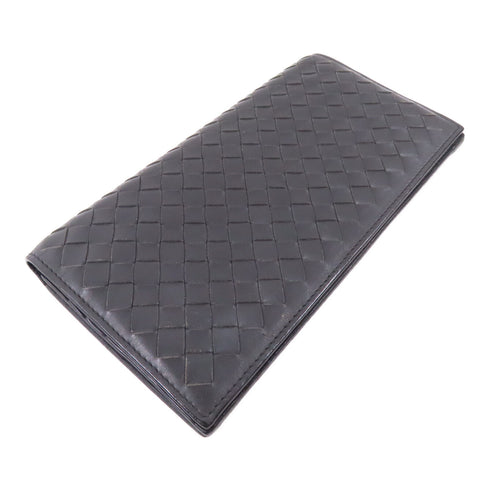 BOTTEGA VENETA BV Long Wallet Lambskin Leather Grey