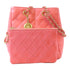 CHANEL Quilted CC GHW Bucket Chain Shoulder Bag AS1844 Calfskin Leather Pink