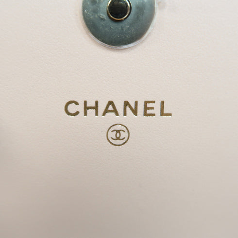 CHANEL Quilted CC GHW Chain Shoulder Bag Calfskin Leather Pink v4