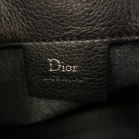 Christian Dior CD SHW Pouch Calfskin Leather Black