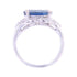 JEWELRY Sapphire Diamond Ring US#4.25 18K White Gold