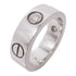 CARTIER 3 Diamond Love Ring 18K White Gold Cartier#48/US#4.5