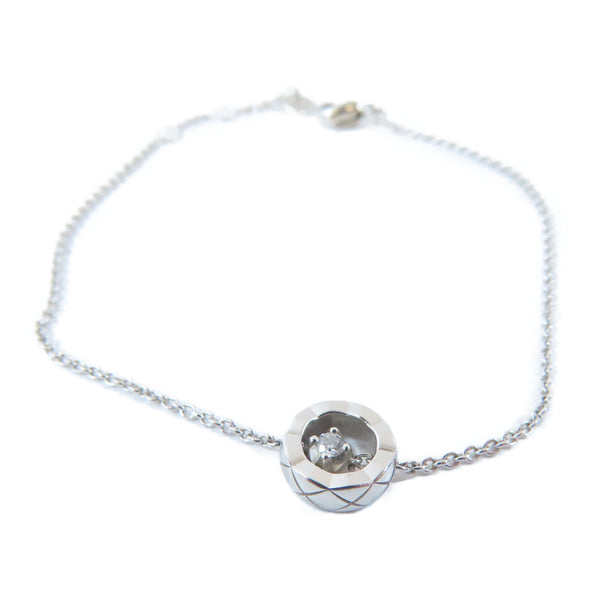 CHANEL CC Coco Crush Bracelet 18K White Gold #16.75cm
