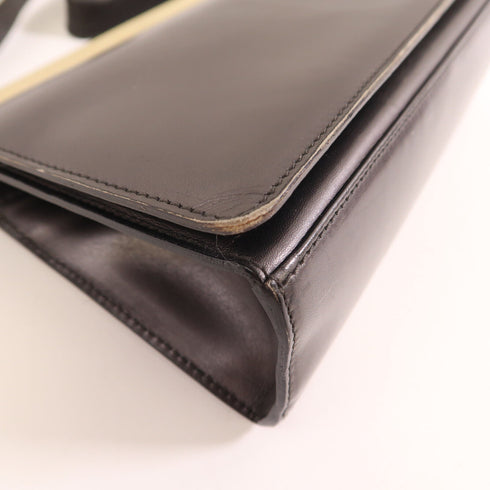 GUCCI GG GHW Handbag Calfskin Leather