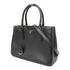 PRADA GHW Galleria 2 Way Shoulder Bag 1BA863 Saffiano Leather Black
