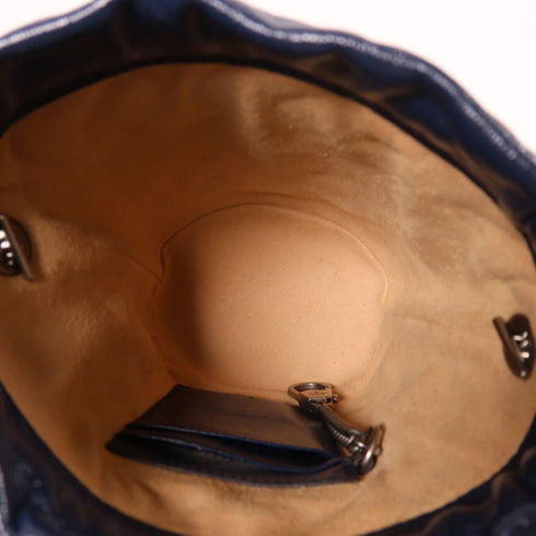 GUCCI GG SHW GG Marmont Bucket Chain Shoulder Bag 573817 Calfskin Leather