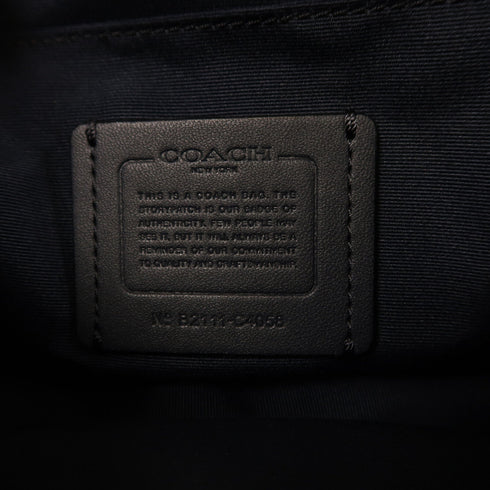 COACH GHW Carriage Crossbody Shoulder Bag C4058 Leather Midnight Blue