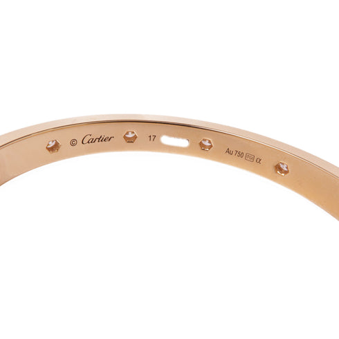 CARTIER Love Bangle 18K Pink Gold/Diamond
