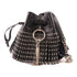 JIMMY CHOO SHW Chain Shoulder Bag Calfskin Leather Black