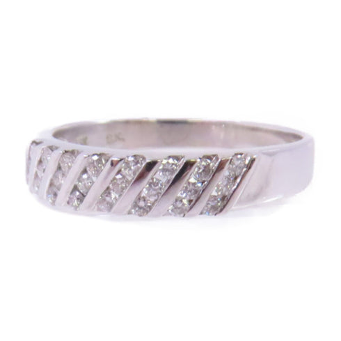 FINE JEWELRY 0.30ct Diamond Ring US#7.5 18K White Gold