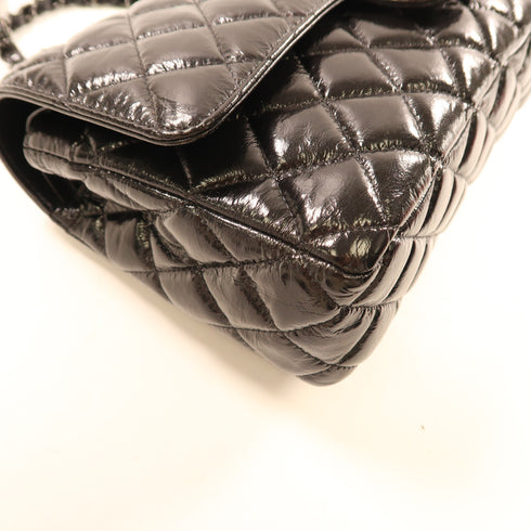 CHANEL CC BHW Classic Flap 25cm Chain Shoulder Bag A01112 Shiny Crumpled Calf