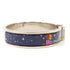 HERMES PHW Clic H Bracelet Metal Silver/Navy
