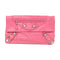 BALENCIAGA SHW Clutch Pouch Calfskin Leather Pink