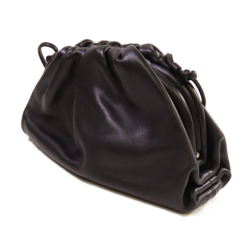 BOTTEGA VENETA BV Mini Pouch Shoulder Bag Crossbody Calfskin Leather Black