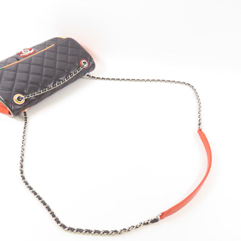 CHANEL CC SHW Chain Shoulder Bag Leather