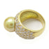 FINE JEWELRY 11.2mm Pearl 2.63ct Diamond Ring 18K Yellow Gold US#7.25