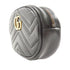 GUCCI GG GHW GG Marmont Waist Bag 476434 Calfskin Leather Black