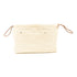 HERMES PHW Fourbi 25 Pouch Clutch Canvas Beige