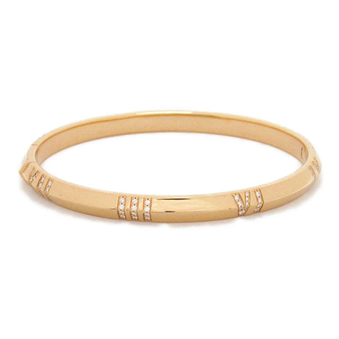 TIFFANY&CO Atlas x Closed Narrow Hinged Bangle 68174163 0.33ct Diamond 18KPG