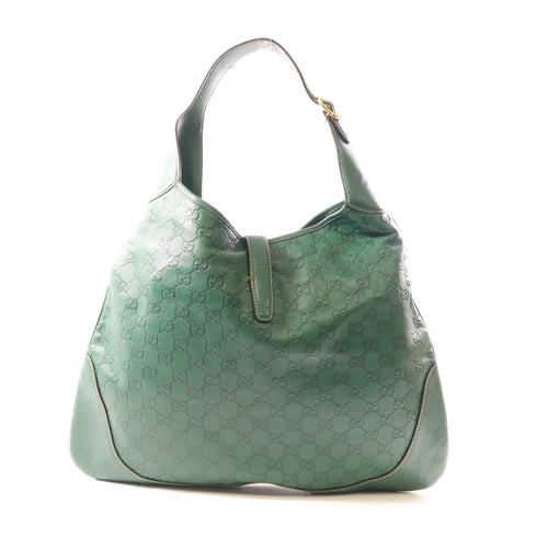 GUCCI GG GHW Guccissima Shoulder Bag Calfskin Leather