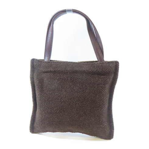 Agnes B. Hand Bag Tote Bag VoBI Wool Brown