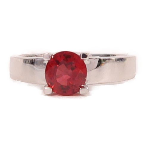 Jewelry Topaz Ring 3.6g 18K White Gold US#4.75