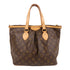 LOUIS VUITTON LV GHW Palermo PM 2 Way Shoulder Bag M40145 Monogram Brown v14