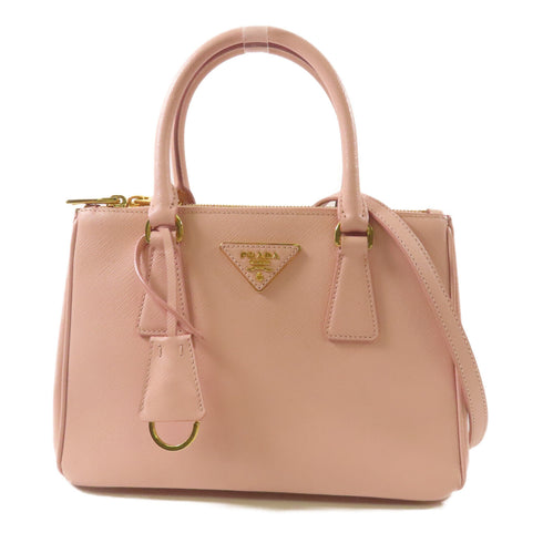 PRADA GHW 2 Way Bag Calfskin Leather