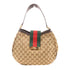 GUCCI GG GHW Shoulder Bag 233608 Canvas Brown