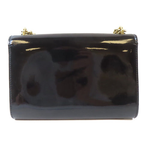 LOUIS VUITTON LV GHW Pochette Louise MM Shoulder Bag M50433 Patent Leather Black