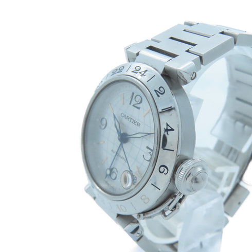 CARTIER Pasha C Automatic Watch W31029M7 Stainless Steel Silver