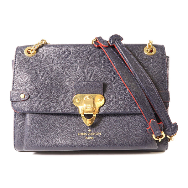 LOUIS VUITTON LV GHW Vavin PM Shoulder Bag M52271 Monogram Empreinte Navy v2