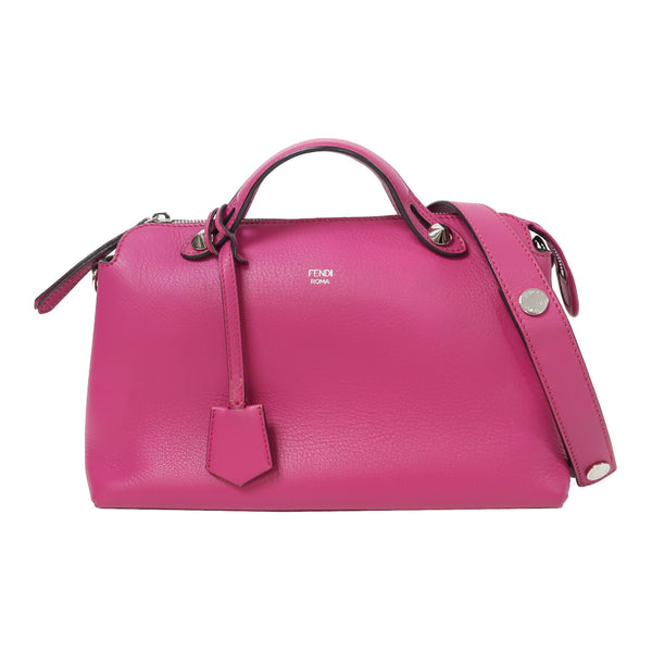 FENDI SHW By The Way 2Way Shoulder Bag Handbag 8BL12-1D5 Lambskin Leather Purple