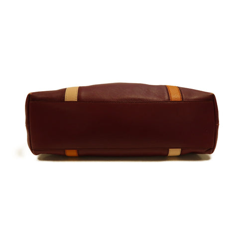 TOD'S GHW Tote Bag Calfskin Leather Red