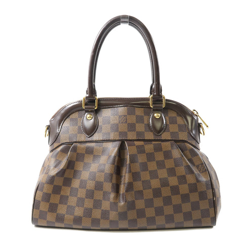 LOUIS VUITTON LV GHW Trevi 2 Way Shoulder Bag Handbag N51997 Damier Brown v1