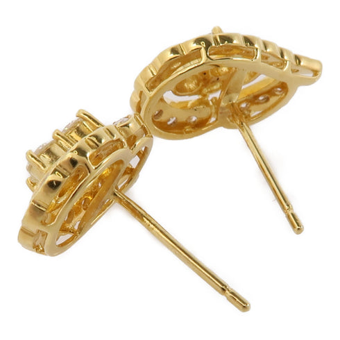 JEWELRY Diamond Earrings 18K Yellow Gold