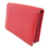 BVLGARI Card Case Calfskin Leather Red