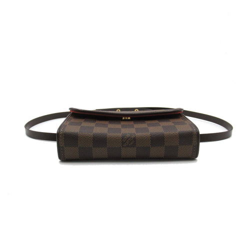 LOUIS VUITTON LV GHW Pochette Florentine Waist Bag N51856 Damier Brown