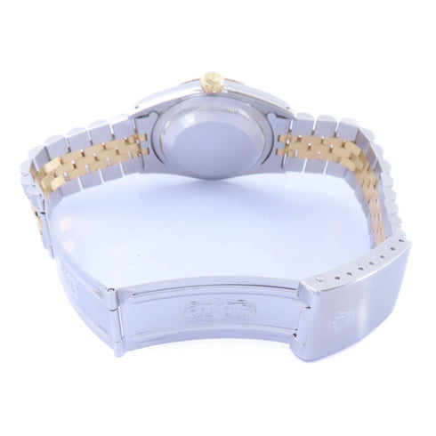 ROLEX Datejust Automatic Watch 16233 18K Gold/Stainless Steel Blue