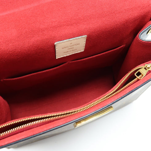 LOUIS VUITTON LV GHW Cluny BB 2 Way Bag Monogram Brown/Red