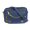 Furla GHW Shoulder Bag Calfskin Leather Blue