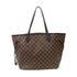 LOUIS VUITTON LV GHW Neverfull MM Shoulder Tote Bag N40599 Damier Brown