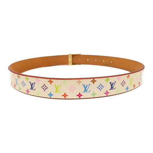 LOUIS VUITTON LV GHW Belt 80 Belt M9270U Monogram Multicolore White