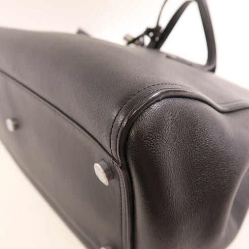 SAINT LAURENT YSL SHW 2 Way Shoulder Bag Calfskin Leather