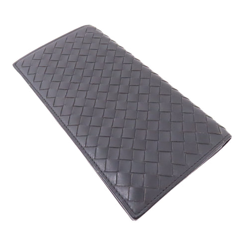BOTTEGA VENETA BV Long Wallet Lambskin Leather Grey