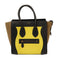 CELINE GHW Micro Luggage Handbag Calfskin Leather/Suede Black/Yellow/Brown