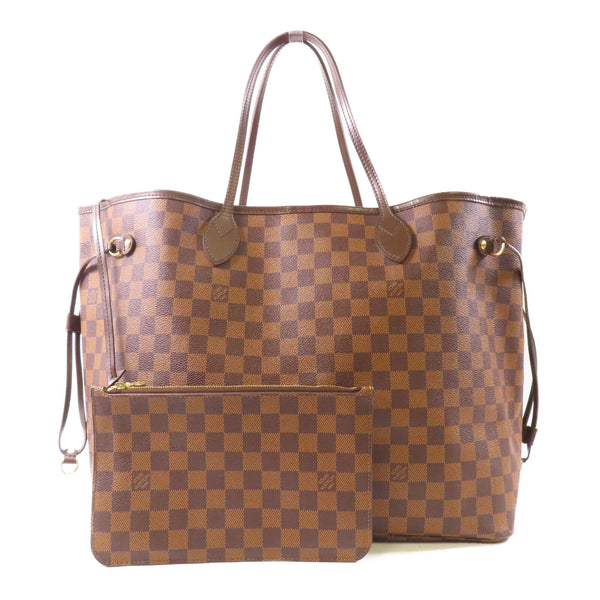 LOUIS VUITTON LV GHW Neverfull Shoulder Bag N41357 Damier Brown